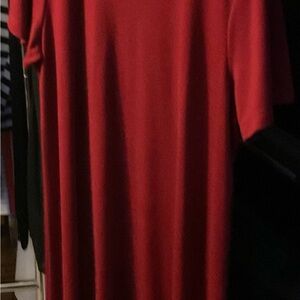 Red Short Sleeve Dress